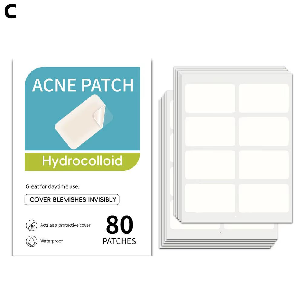 Hydrocolloid patches box and contents