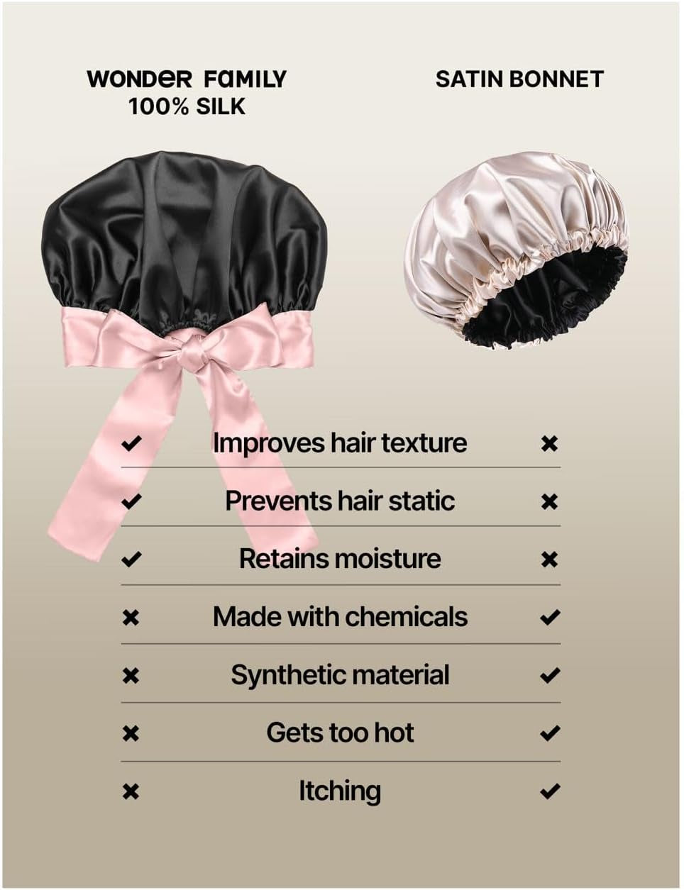 Silk sleep bonnet styling for sleep