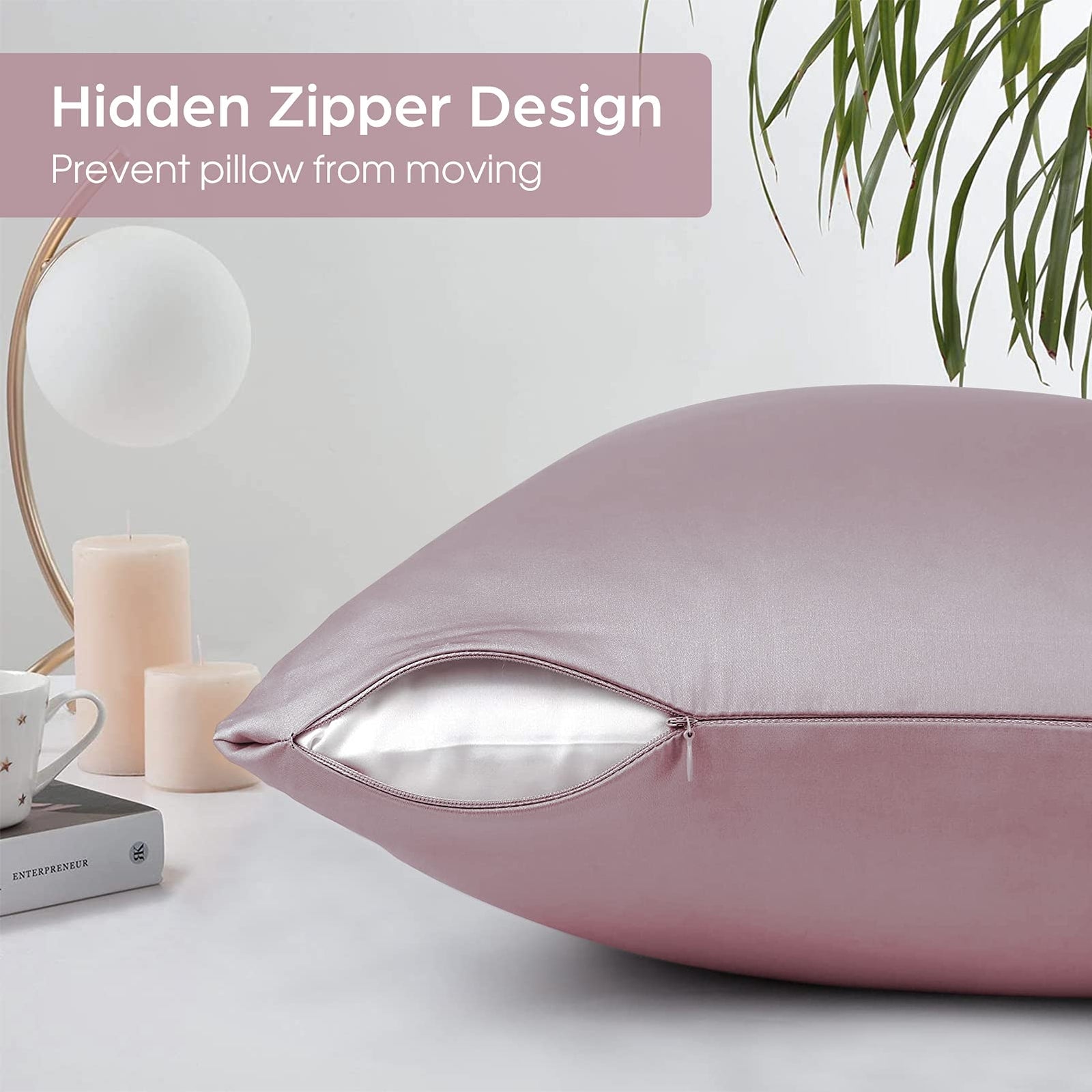 25 momme silk pillowcase hidden zipper