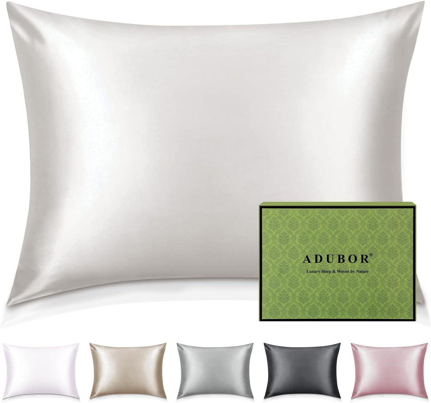Ivory mulberry silk pillowcase 22 momme