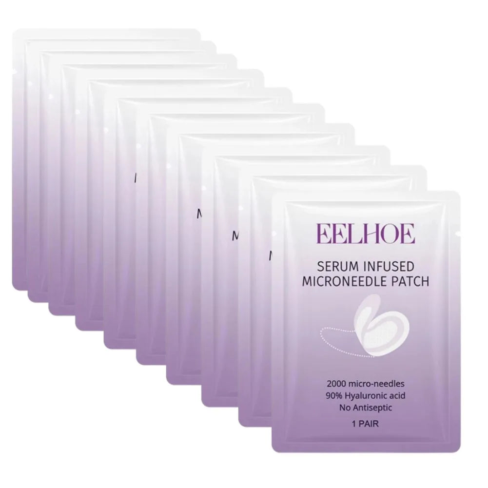 Microneedle eye patches individual sachets