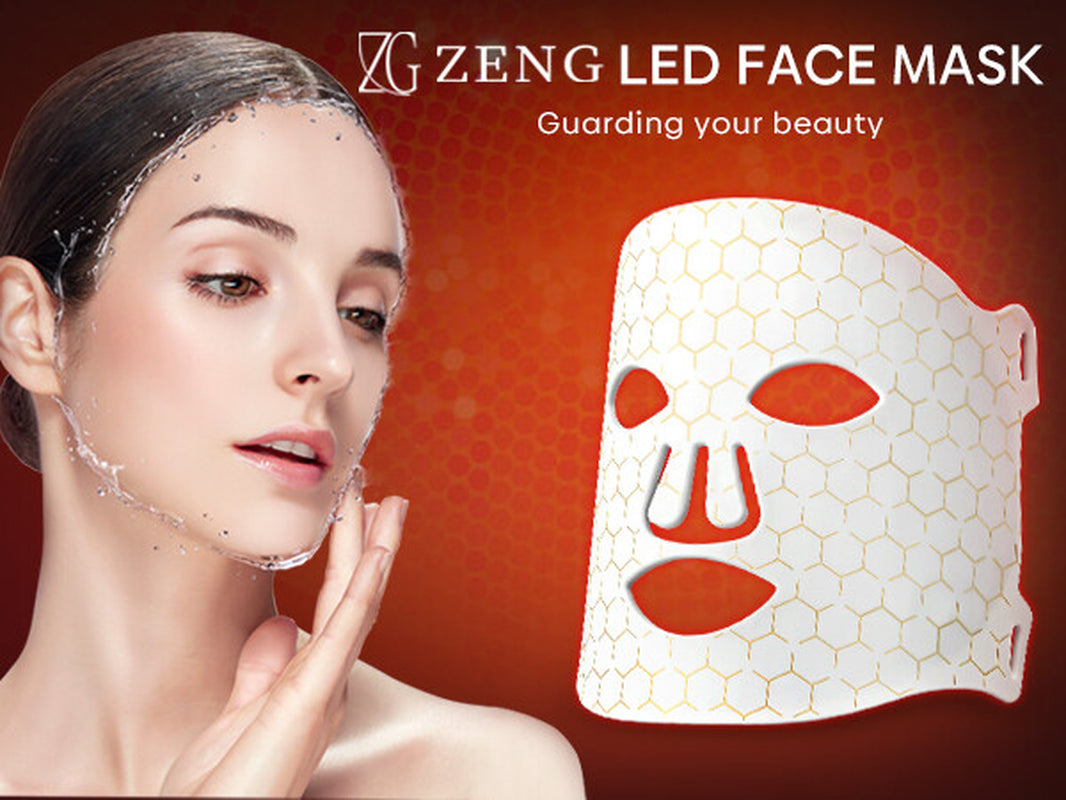 LED face mask ambient red glow