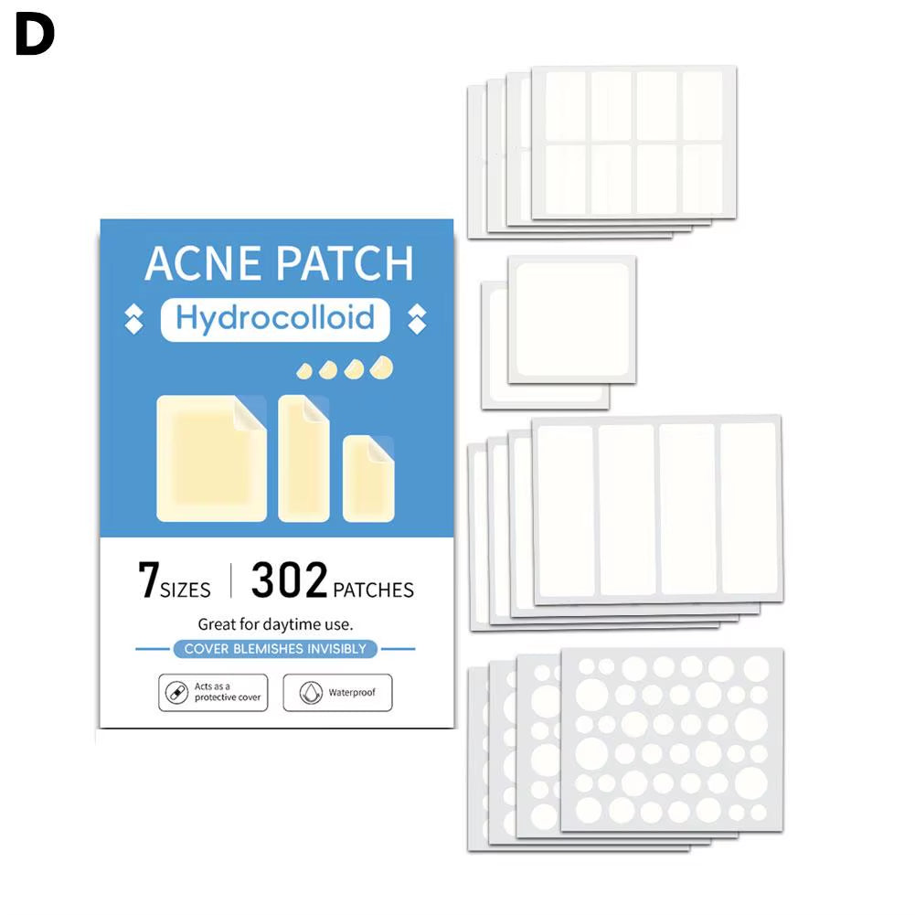Hydrocolloid patches close-up texture