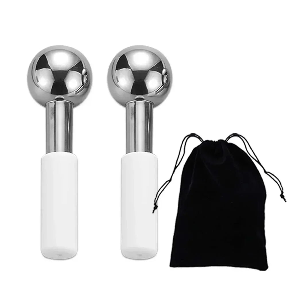 Cooling globe single ball cryo facial tool
