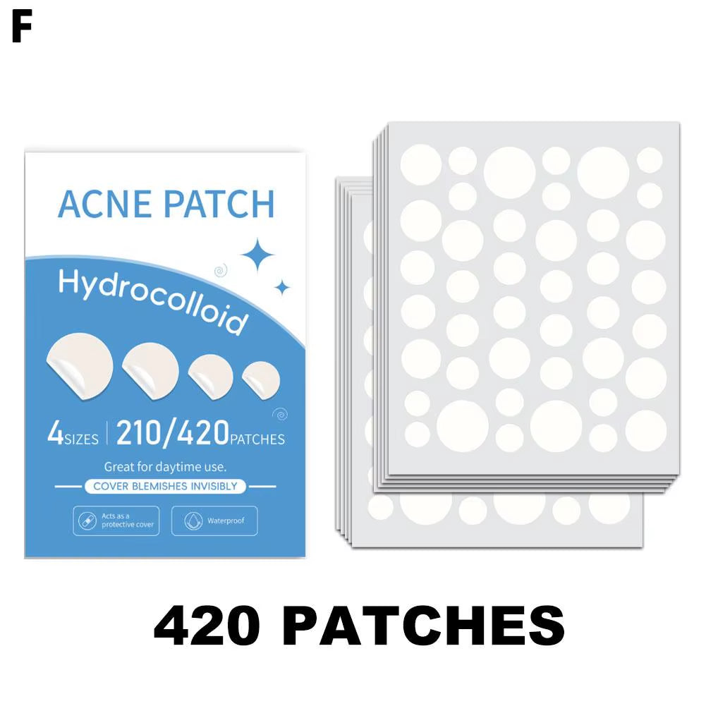 Hydrocolloid patches single sheet