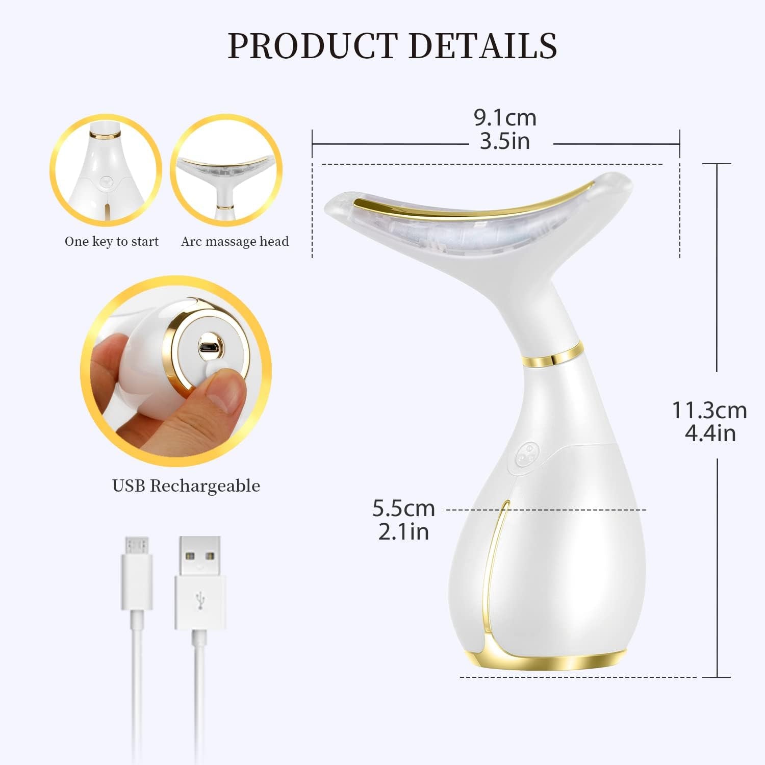3-in-1 massager modes control buttons